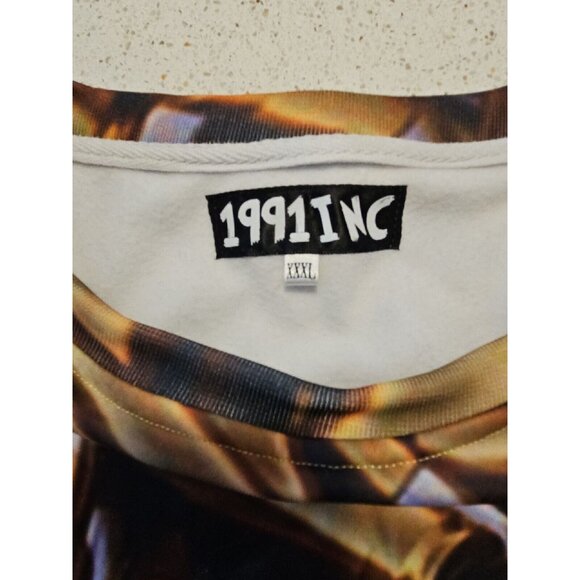 Shotgun Shell Sweatshirt Mens XL Full Metal Jacket All Over Bullet Print Fleece - Picture 8 of 9